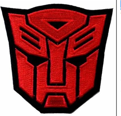 لوگوی مرز دوزی شده Merrow Patch Transformers Red Autobot فیلم لوگوی فیلم