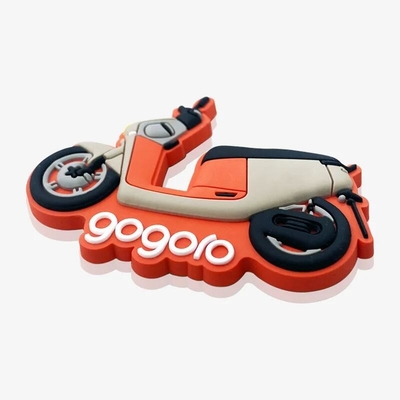 تکه های لاستیکی سفارشی موتور سیکلت Gogoro، آهنربا یخچال PVC