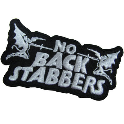 Anger No Back Stabbers 12C سفارشی دوزی پشت چسب Velcro