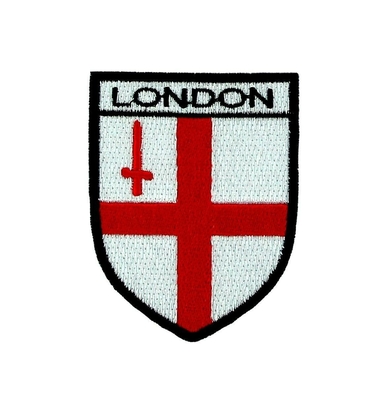 پرچم سپر انگلستان تکه های دوزی شده آهنی روی پارچه برای بازوهای کت