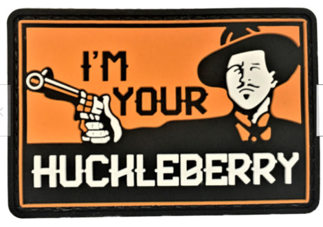 لاستیک نرم وصله پی وی سی پی وی سی پرس حرارتی I'm Your Huckleberry Gun