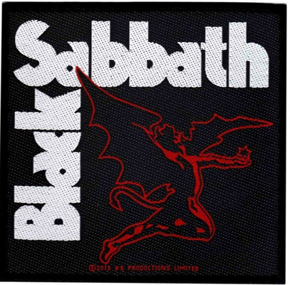 تکه های بافته شده سفارشی Black Sabbath با قطر 80 میلی متر ضمیمه چسب نواری 8C