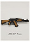 وصله های پی وی سی لاستیکی سفارشی دوبعدی / سه بعدی AK 47 اتو کلاشینکف روی برچسب لباس