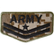 نشان Iron On Ebroidered Patch Badge ARMY Insignia Stars Green Camo Comoflage