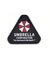 وصله های لاستیکی سفارشی Triangular Umbrella Corp روی پچ PVC امنیتی دوخته می شود