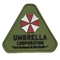 وصله های لاستیکی سفارشی Triangular Umbrella Corp روی پچ PVC امنیتی دوخته می شود