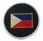 وصله گلدوزی گلدوزی مرزی مرز پرچم فیلیپین 9 رنگ