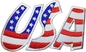وصله پرچم الفبای ایالات متحده آمریکا دوخت اتو روی وصله نشان نشان گلدوزی شده