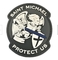 Saint Michael Protect Us Pvc Pvc Morale Patches سفارشی Velcro Attachment 10C