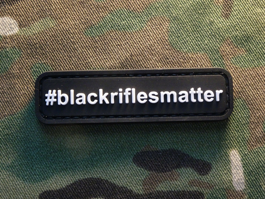 BlackRiflesMatter وصله نظامی پی وی سی سیاه چاپ سه بعدی انتقال پارچه برای پارچه