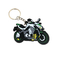 لوگوی سفارشی زنجیره کلید لاستیکی موتور سیکلت سه بعدی برای هدیه تبلیغاتی