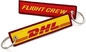طراحی لوگوی سفارشی DHL Flight Crew جا کلیدی بافته شده جاکلیدی دوزی شده