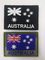 استرالیا پرچم الگوی لیزری گلدوزی مرزی گلدوزی پشتی مخمل دوزی