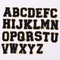 A-Z حروف الفبای گلدوزی شده طلایی براق حاشیه آهن روی تکه های شنل
