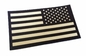 پچ پرچم مادون قرمز معکوس پارچه Twill پس زمینه مسطح ایالات متحده وصله انعکاسی اخلاقی