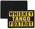 Whiskey Tango Foxtrot WTF 3D PVC Patch Tactical Military 3D Patch Pantone Color
