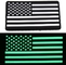 تاکتیکی لاستیکی پی وی سی وصله قلاب و حلقه وصله های اخلاقی پرچم ایالات متحده آمریکا درخشش در تاریکی